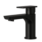 Single Hole Bathroom Faucet with Drain Assembly, Single Handle Bathroom Sink Faucet SFS-1120-BK - Matte Black