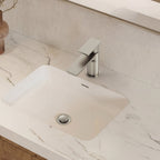 Single Hole Bathroom Faucet with Drain Assembly, Single Handle Bathroom Sink Faucet SFS-1120-NK - Brushed Nickel