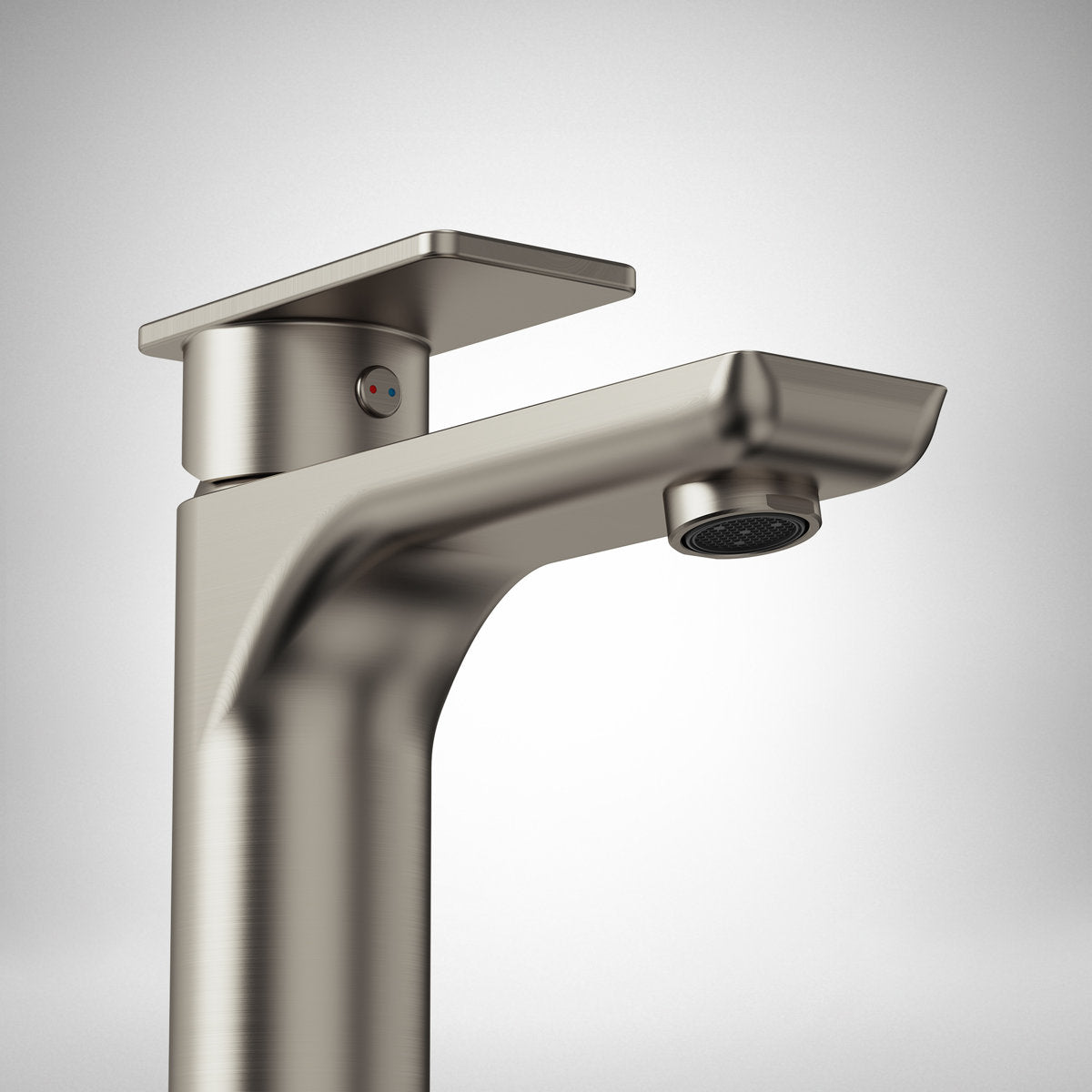 Single Hole Bathroom Faucet with Drain Assembly, Single Handle Bathroom Sink Faucet SFS-1120-NK - Brushed Nickel