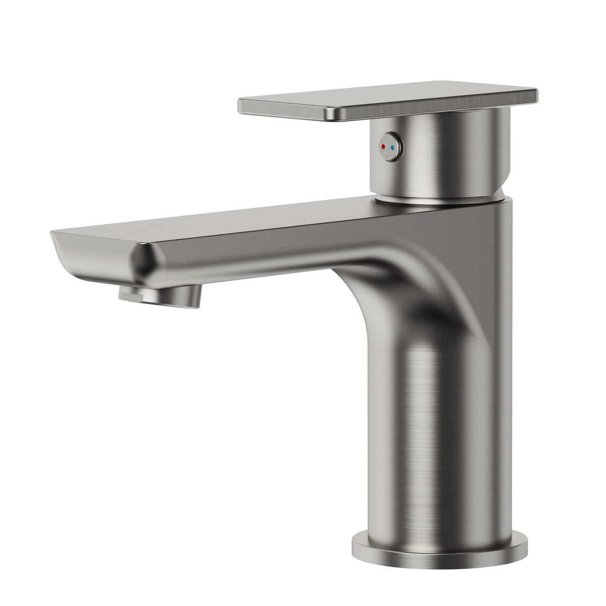 Single Hole Bathroom Faucet with Drain Assembly, Single Handle Bathroom Sink Faucet SFS-1120-NK - Brushed Nickel