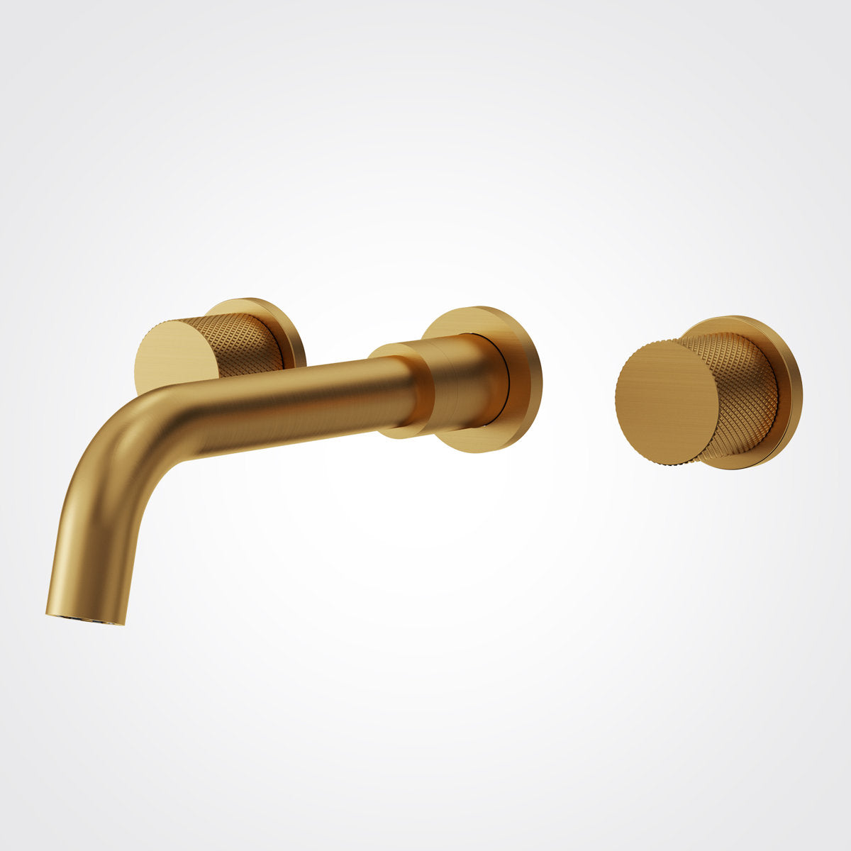 Wall Mounted Bathroom Faucet 3 Hole,2-Handle Bathroom Sink Faucet with Drain Assembly, Brushed Gold SFS-1150-GD - Brushed Gold