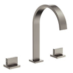 Widespread Bathroom Faucet 3 Hole, 2-handle Bathroom Sink Faucet with Drain Assembly SFS-1151-NK - Brushed Nickel