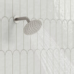 Pressure-Balanced Shower System, 6-Inch Rainfall Shower Faucet with Rough-in Valve SFS-1162-NK - Brushed Nickel