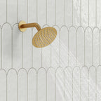 Pressure-Balanced Shower System, 6-Inch Rainfall Shower Faucet with Rough-in Valve SFS-1162-GD - Brushed Gold