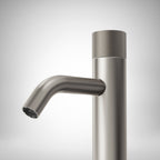 Single Hole Bathroom Faucet,Knob Single Handle Bathroom Sink Faucet with Drain Assembly SFS-1166-NK - Brushed Nickel
