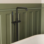 Single Handle Freestanding Tub Filler with Diverter SFS-1155-BK - Matte Black