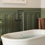 Single Handle Freestanding Tub Filler with Diverter SFS-1155-BK - Matte Black