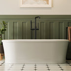 Single Handle Freestanding Tub Filler with Diverter SFS-1155-BK - Matte Black