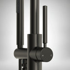 Single Handle Freestanding Tub Filler with Diverter SFS-1155-BK - Matte Black