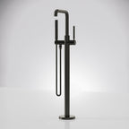 Single Handle Freestanding Tub Filler with Diverter SFS-1155-BK - Matte Black