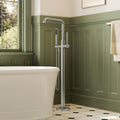 Single Handle Freestanding Tub Filler with Diverter SFS-1155-NK - Brushed Nickel