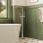 Single Handle Freestanding Tub Filler with Diverter SFS-1155-NK - Brushed Nickel