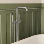 Single Handle Freestanding Tub Filler with Diverter SFS-1155-NK - Brushed Nickel
