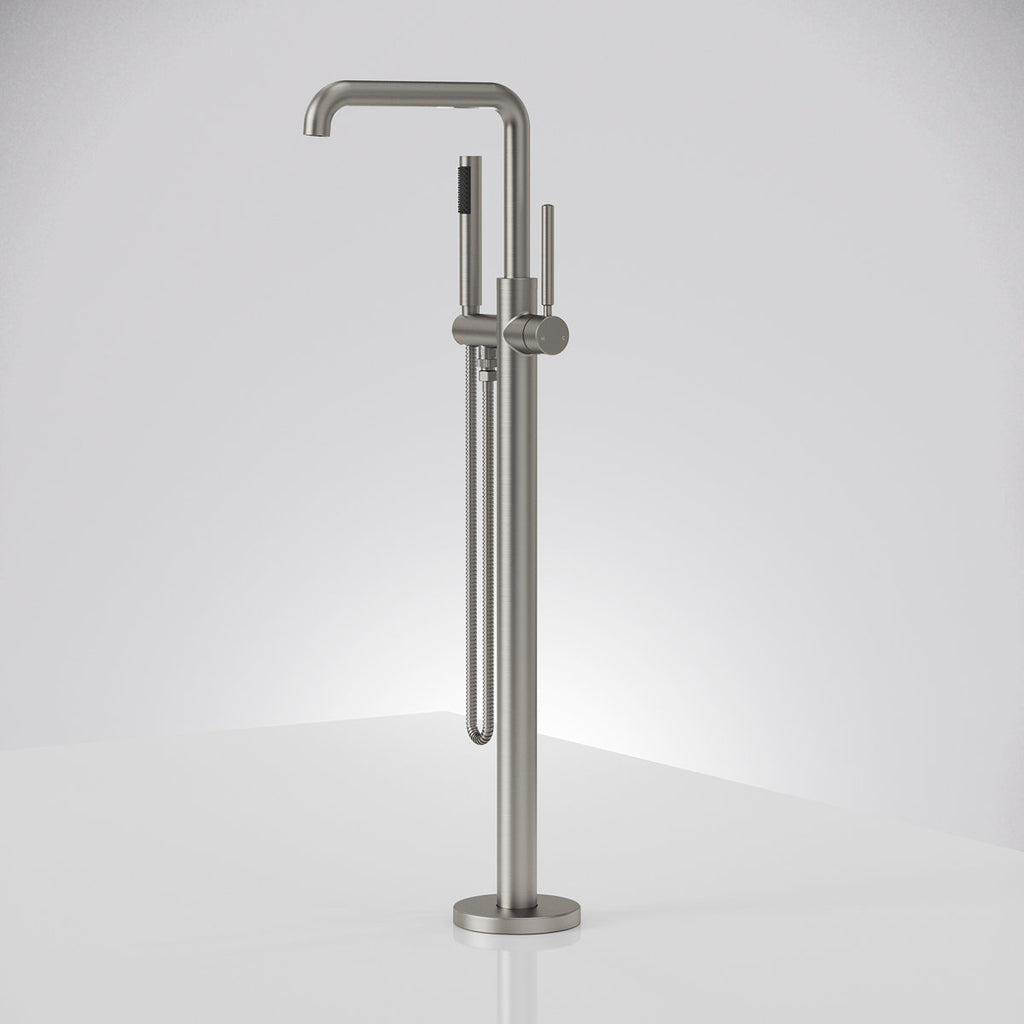 Single Handle Freestanding Tub Filler with Diverter SFS-1155-NK - Brushed Nickel