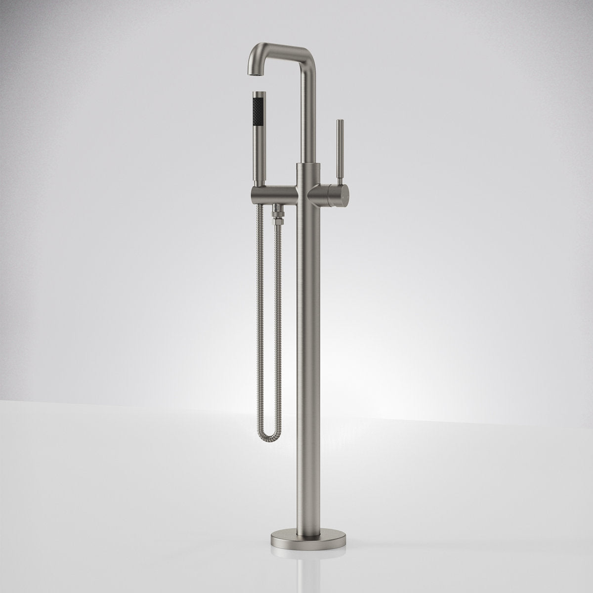 Single Handle Freestanding Tub Filler with Diverter SFS-1155-NK - Brushed Nickel