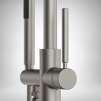 Single Handle Freestanding Tub Filler with Diverter SFS-1155-NK - Brushed Nickel