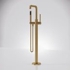 Single Handle Freestanding Tub Filler with Diverter SFS-1155-GD - Brushed Gold