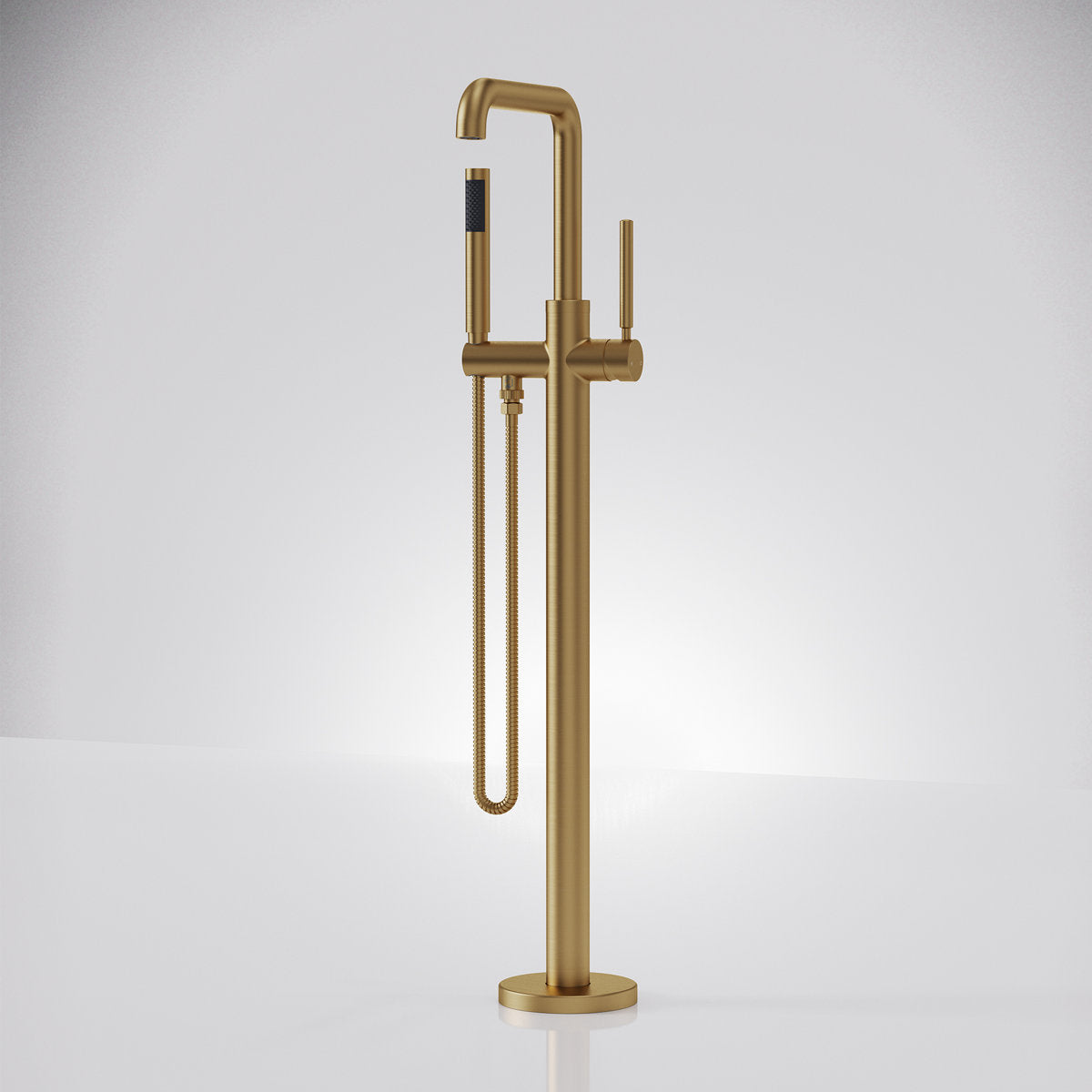 Single Handle Freestanding Tub Filler with Diverter SFS-1155-GD - Brushed Gold