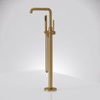 Single Handle Freestanding Tub Filler with Diverter SFS-1155-GD - Brushed Gold