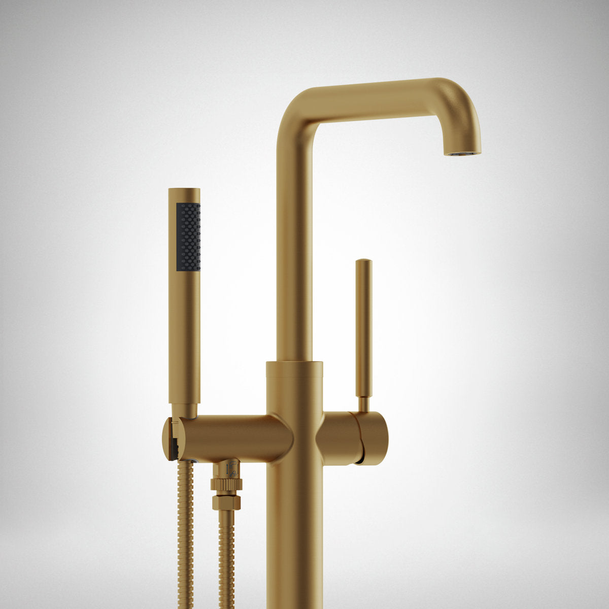 Single Handle Freestanding Tub Filler with Diverter SFS-1155-GD - Brushed Gold