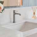Single-Hole Single-Handle Bathroom Sink Faucet with Drain Assembly SFS-1313B-NK - Brushed Nickel