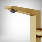 Single Hole Bathroom Faucet with Drain Assembly, Single Handle Bathroom Sink Faucet SFS-1304B-GD - Brushed Gold