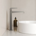Single Hole Vessel Bathroom Faucet with Drain Assembly, Single Handle Vessel Bathroom Sink Faucet SFS-1312B-NK - Brushed Nickel