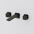 2-Handle Wall Mounted Roman Tub Faucet with Rough-In Valve SFS-1315T-BK - Matte Black