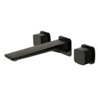 2-Handle Wall Mounted Roman Tub Faucet with Rough-In Valve SFS-1315T-BK - Matte Black