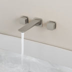 2-Handle Wall Mounted Roman Tub Faucet with Rough-In Valve SFS-1315T-NK - Brushed Nickel