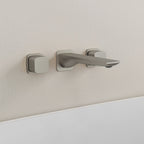 2-Handle Wall Mounted Roman Tub Faucet with Rough-In Valve SFS-1315T-NK - Brushed Nickel