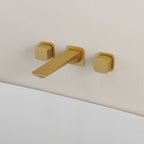 2-Handle Wall Mounted Roman Tub Faucet with Rough-In Valve SFS-1315T-GD - Brushed Gold
