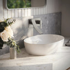 Wall Mounted Bathroom Faucet, Single-handle Bathroom Sink Faucet with Drain Assembly SFS-1305B-NK - Brushed Nickel