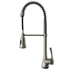 Commercial-Style 2-Function Pull-Down Single-Handle Kitchen Faucet SFS-1299K-SS - Stainless Steel