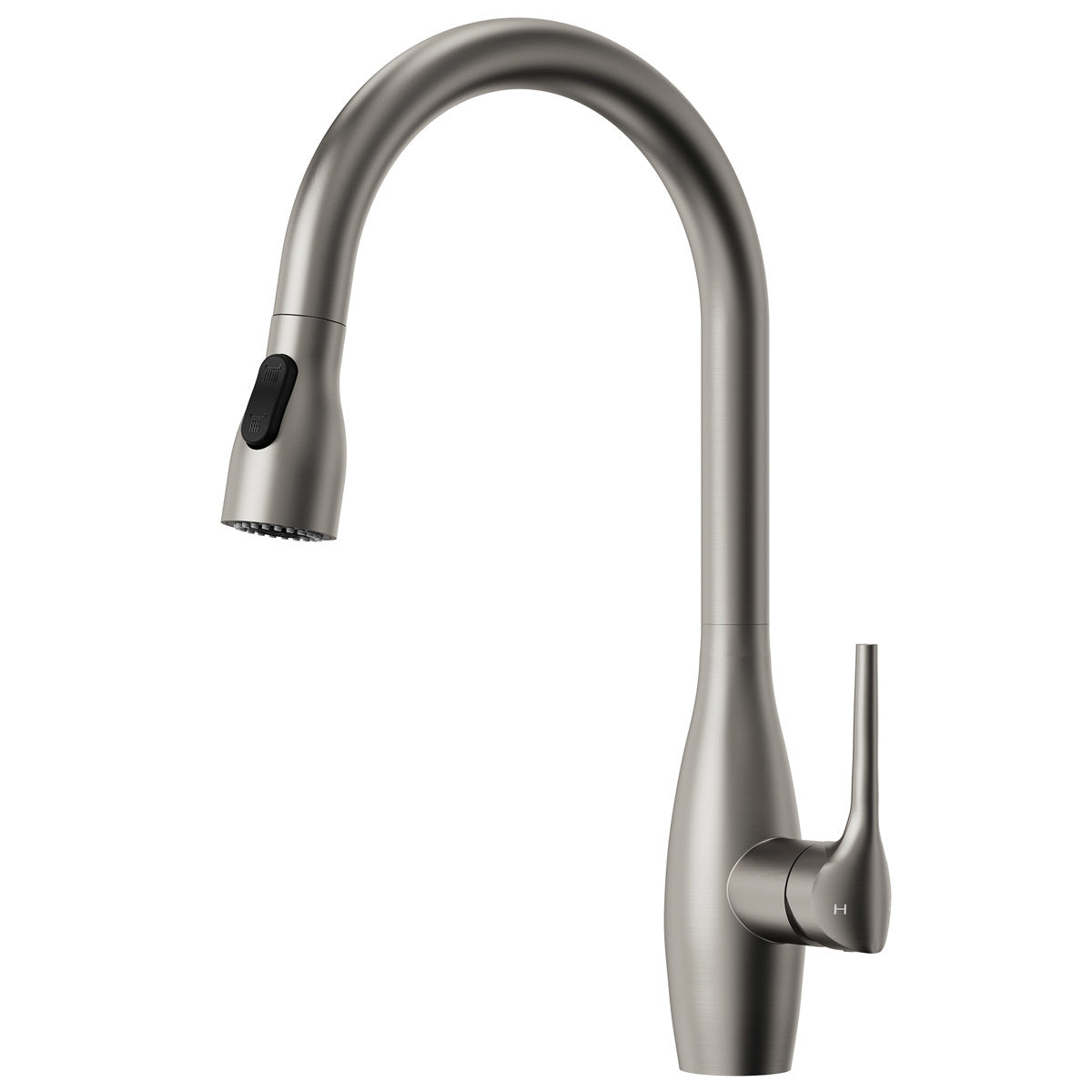 Dual-Function Single-Handle Pull-Down Kitchen Faucet with 360 Degree Swivel Spout SFS-1301K-SS - Stainless Steel