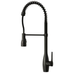 Commercial Style Dual Function Single Handle Pull Down Kitchen Faucet SFS-1302K-BK - Matte Black