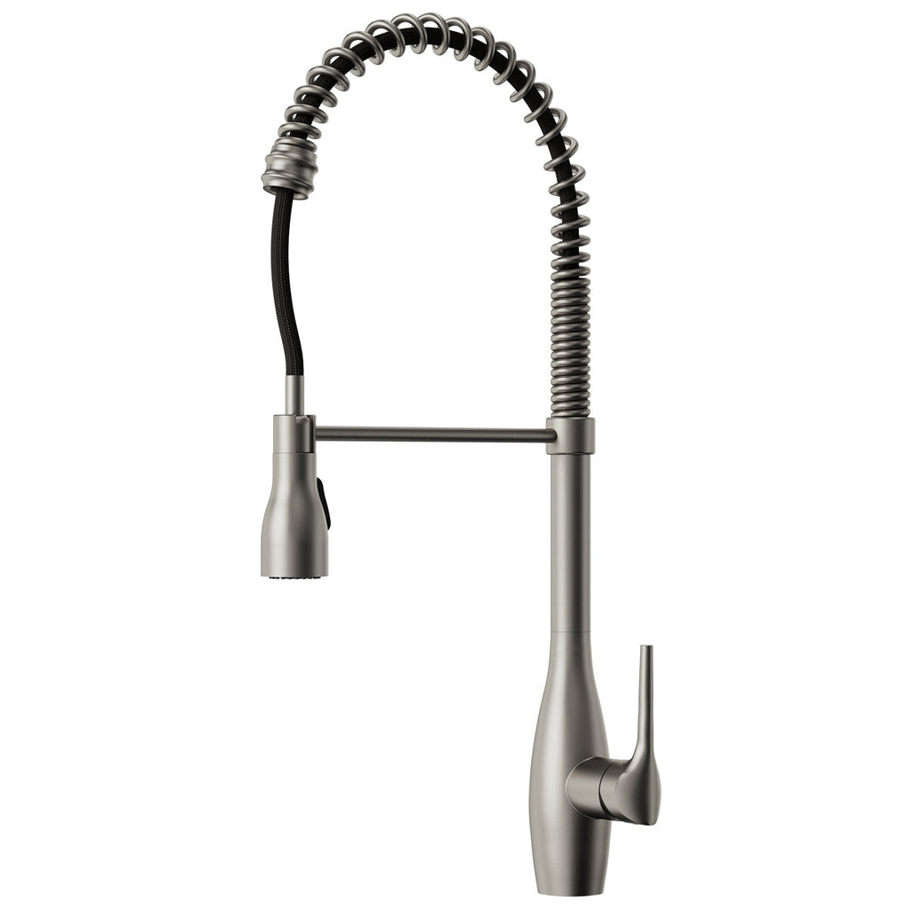 Commercial Style Dual Function Single Handle Pull Down Kitchen Faucet SFS-1302K-SS - Stainless Steel