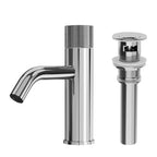 Single Hole Bathroom Faucet,Knob Single Handle Bathroom Sink Faucet with Drain Assembly SFS-1166-CH - Chrome