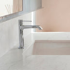 Single-Hole Single-Handle Bathroom Sink Faucet with Drain Assembly SFS-1313B-CH - Chrome