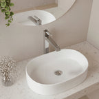 Single Hole Vessel Bathroom Faucet with Drain Assembly, Single Handle Vessel Bathroom Sink Faucet SFS-1312B-CH - Chrome