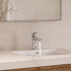 Single Hole Bathroom Faucet with Drain Assembly, Single Handle Bathroom Sink Faucet SFS-1120-CH - Chrome