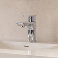 Single Hole Bathroom Faucet with Drain Assembly, Single Handle Bathroom Sink Faucet SFS-1120-CH - Chrome