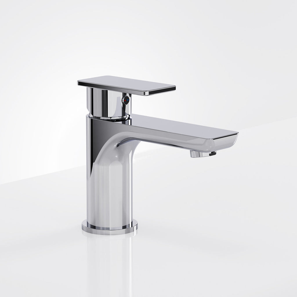 Single Hole Bathroom Faucet with Drain Assembly, Single Handle Bathroom Sink Faucet SFS-1120-CH - Chrome