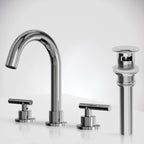Widespread Bathroom Faucet 3 Hole, 2-Handle Bathroom Sink Faucet SFS-1112-CH - Chrome