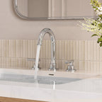 Widespread Bathroom Faucet 3 Hole, 2-Handle Bathroom Sink Faucet SFS-1112-CH - Chrome