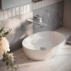 Wall Mounted Bathroom Faucet, Single-handle Bathroom Sink Faucet with Drain Assembly SFS-1317B-CH - Chrome