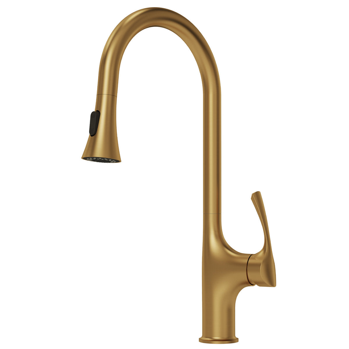 Pull-Down Single Handle Kitchen Faucet with High-Arc Spout SFS-1342K-GD - Brushed Gold