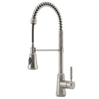 Commercial Style Dual Function Single Handle Pull Down Kitchen Faucet SFS-1345K-SS - Stainless Steel