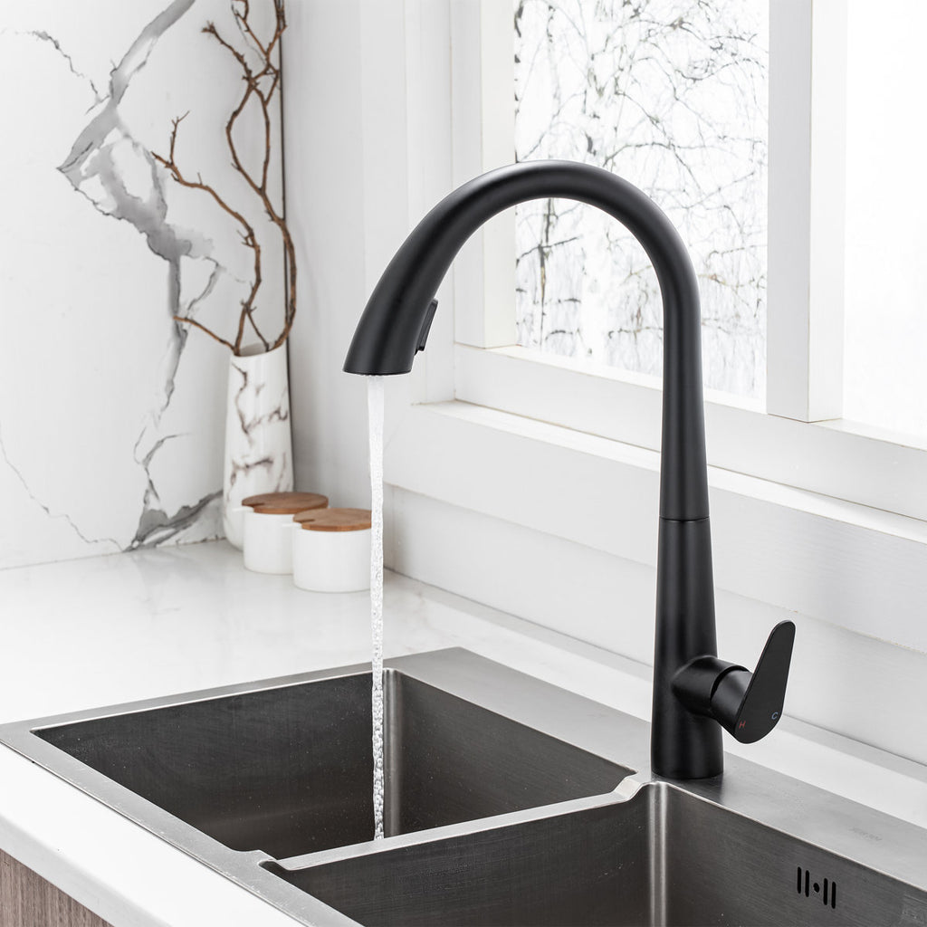 LPVLPV Pull Down Kitchen Faucet CF98003 - Matte Black