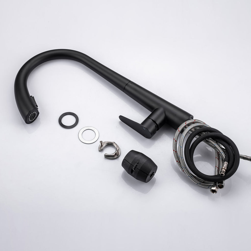LPVLPV Pull Down Kitchen Faucet CF98003 - Matte Black